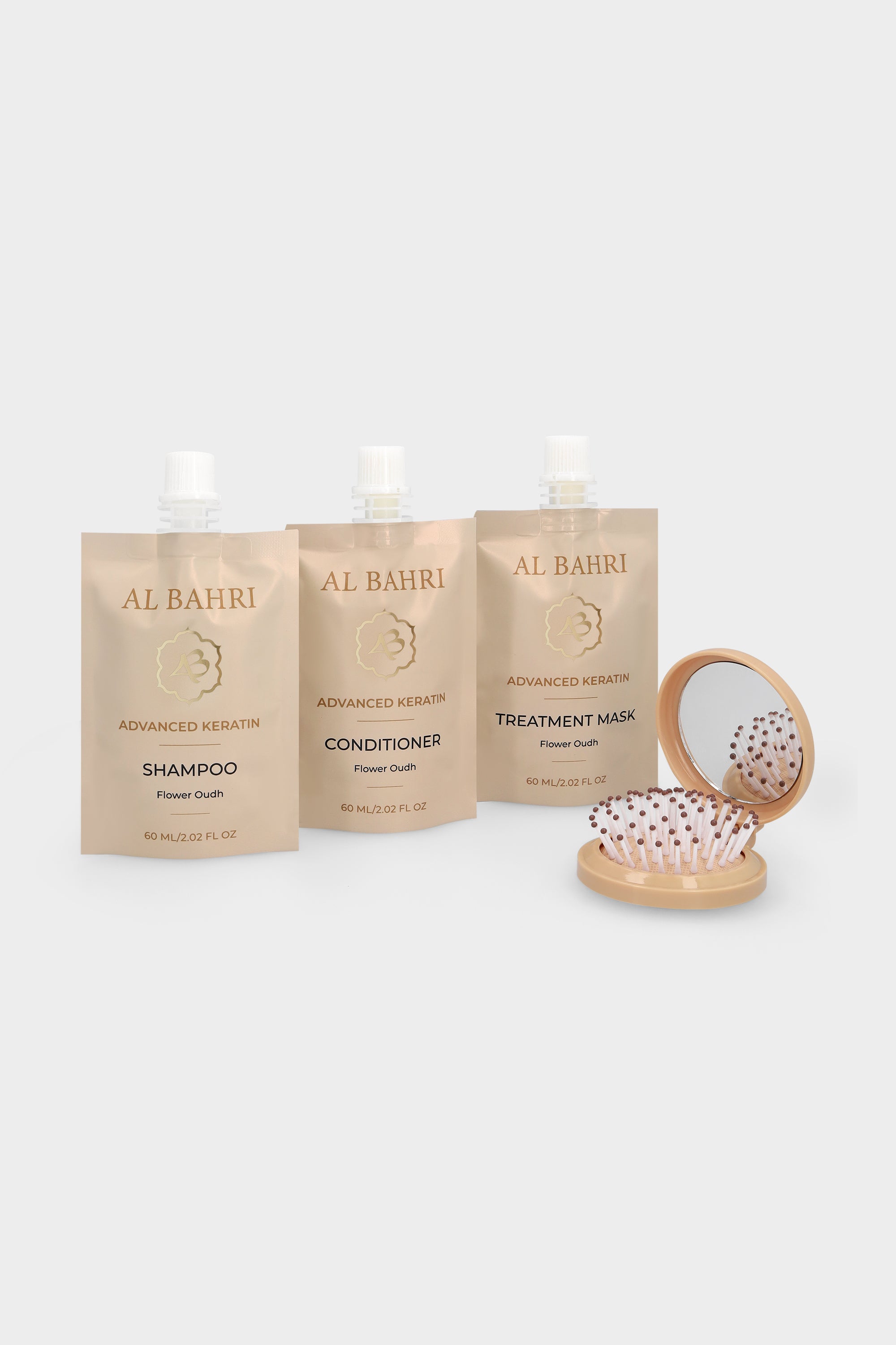 Al Bahri travel set: shampoo, conditioner en masker in 60 ml