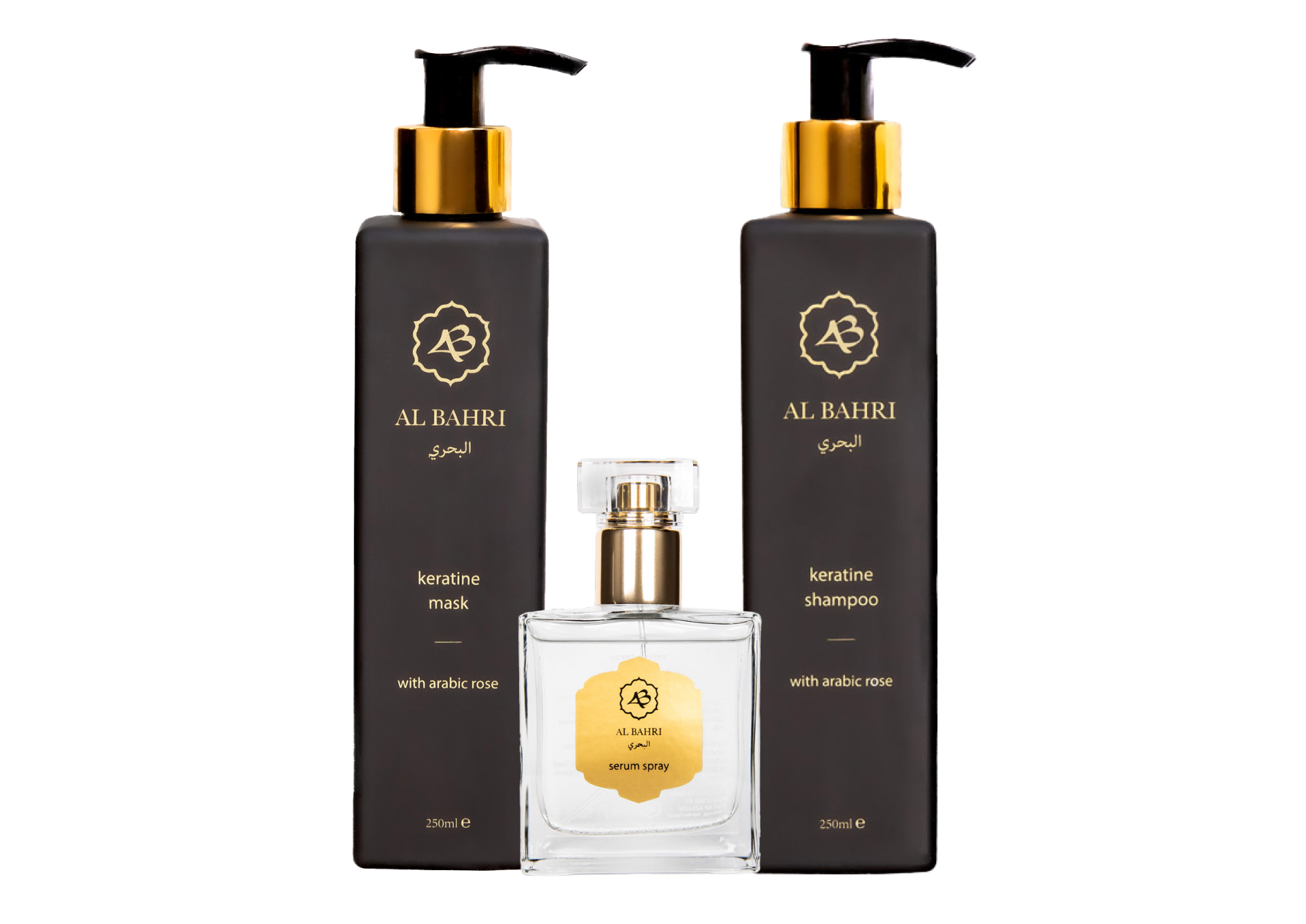 Keratine shampoo & masker + haarserum spray